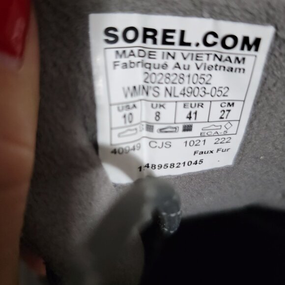 NEW Sorel Kinetic Breakthru Caribou Boots Womens 10 Winter Snow Outdoors Cozy - Picture 9 of 9